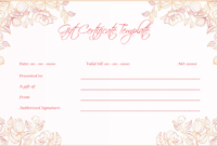 Wedding Gift Certificates Templates – Printable And Editable for Fresh Wedding Gift Certificate Template