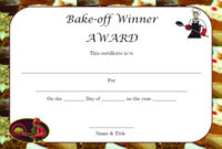 Winner Certificate Template : 40+ Word Templates [ For in Bake Off Certificate Template