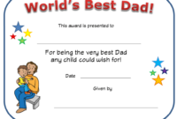 World'S Best Dad Certificate Template Download Printable Pdf throughout Best Dad Certificate Template