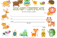 Zoo Gift Certificate Template Free (3Rd Design) In 2020 inside Zoo Gift Certificate Templates Free Download